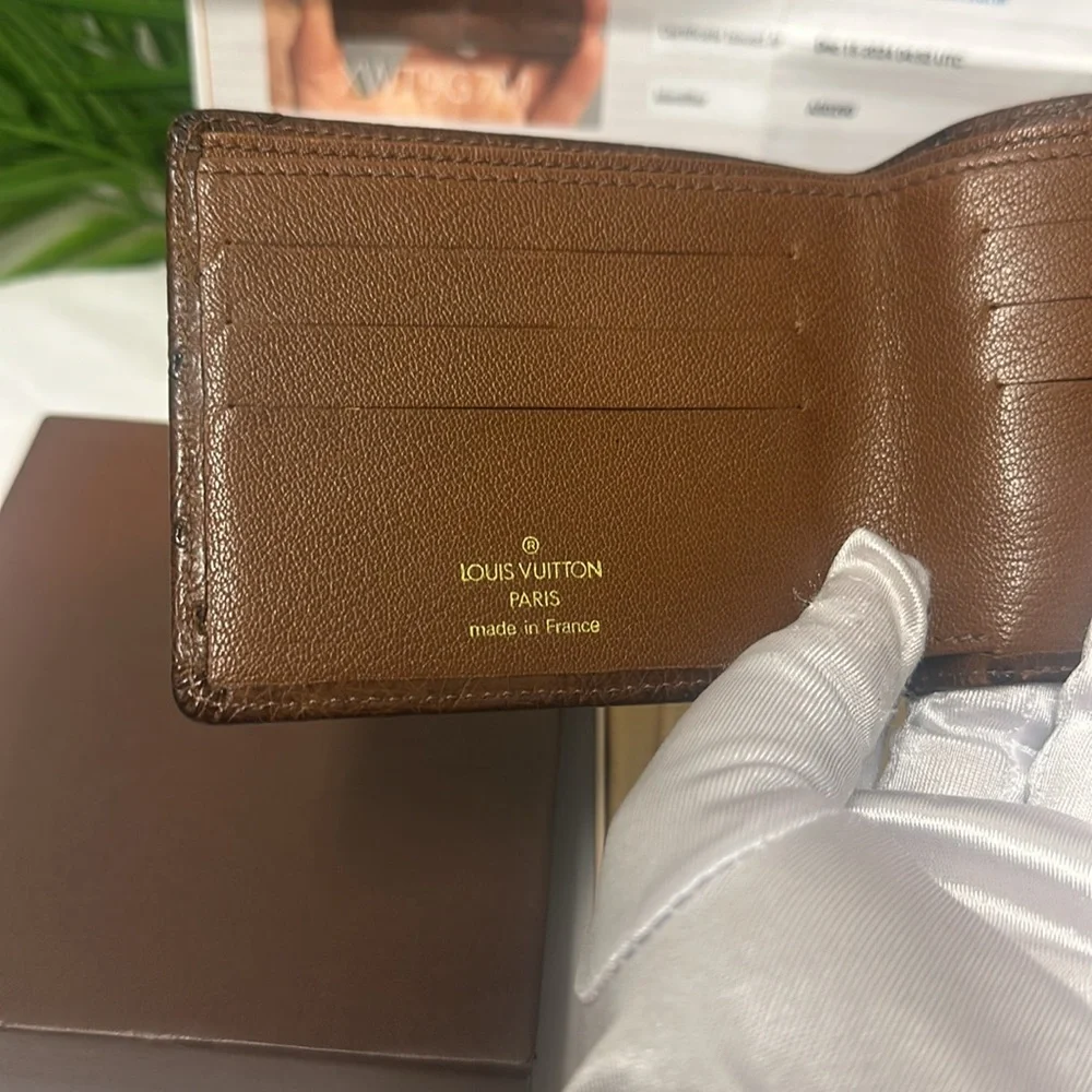🛍️HOST PICK🎁 Authentic LOUIS VUITTON Ostrich Bifold Wallet,Rare Piece, PreOwned - Picture 17 of 17